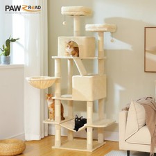 PAWZ Road 71" Tall Cat Tree for Large Cat with 8 Sisal Scratching Post Big Condo