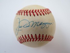 Joe Dimaggio Single Signed OAL Bobby Brown Baseball - Beckett BAS