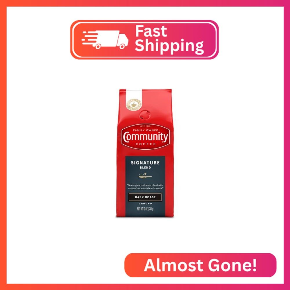Community Coffee Premium Ground Coffee, Signature Blend, Dar