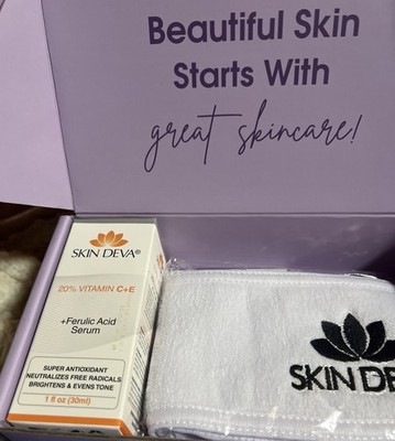 Skin Deva 20% Vitamin C+E Ferulic Acid 1oz Serum Box Damage
