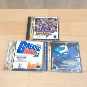 SEGA SATURN White Console with 6 Games, 1 Controller & Cables  Japanese System