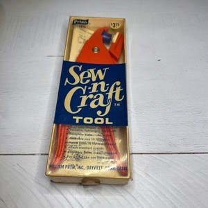 Vintage Prims Sew n Craft Tool Eyelet Setter Button Snapper Kit Complete