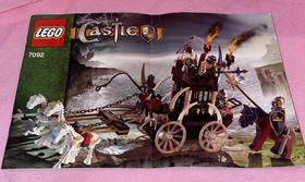 LEGO Castle Skeletons' Prison Carriage #7092 100% Complete (Built For Display)