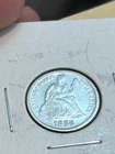 1886 P Seated Liberty Silver Dime- Philadelphia XF / AU Coin