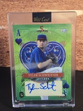 TYLER SCHWEITZER 2024 WILD CARD 5 DRAW STACKED DECK #SDHH-TSA GREEN RC AUTO 3/3