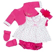 20" Realistic Reborn Baby Doll Hot Pink Outfit Handmade Outfit Girl BiBi Doll