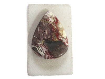 Crazy Lace Achat mit Druse - Agate Cabochon 35,8x27,2 mm 38 ct. Nr. U30762