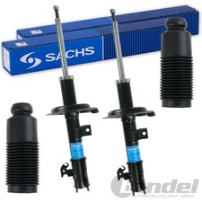 2x SACHS STOßDÄMPFER + PROTECTION KIT VORNE VORDERACHSE passend für OPEL AGILA B