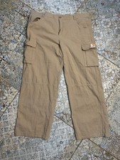 Carhartt Men s XL Tan Cargo Pants Relaxed Fit Workwear Utility Pockets