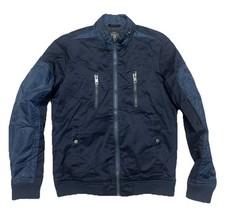 Men s VTG Diesel MADARA Multi Pocket Bomber M Navy Flying Cougar Full Zip Nylon