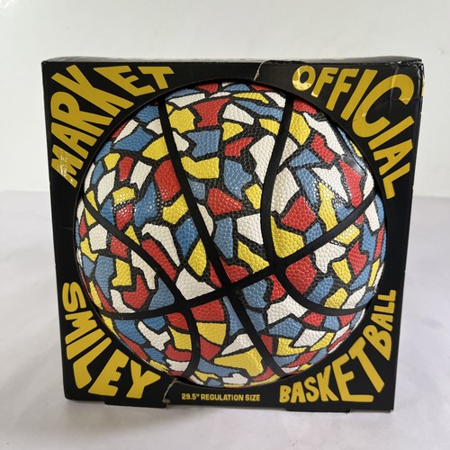 Market Mosaic Smiley Face Basketball Regulation Size SmileyWorld - 第 1/7 張圖片
