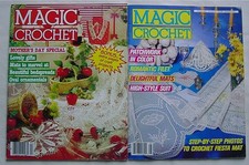 Lot 2 Vintage Magic Crochet Patterns Magazine 41 Christmas 1986 August 61 1989