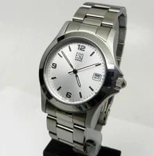 Vintage Authentic ESQ Swiss Esquire Men's Classic Sport 36mm Silver Dial Watch