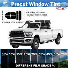 Película de privacidad de ventana precortada tinte de ventana 2 capas para Ram 2500 2019-2024 doble cabina
