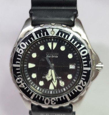 7878-H10716 CTITZEN ECO DRIVE BLACK DIAL STRAP WATCH FOR MEN C5-9