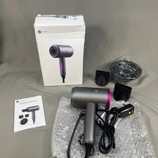 Slopehill Hair Dryer 1902, 1500-1800W Gray w/ Diffuser & 2 Concentrator Nozzles