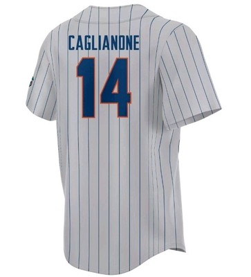 Men's Florida Gators #14 Grey Jac Caglianone Full Button Replica