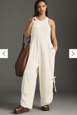 NWOT size Large Anthropologie Daily Practice Horizon wide leg knit jumpsuit