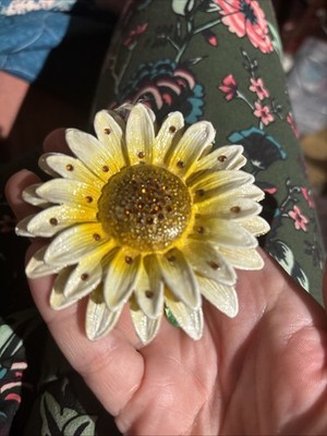 Sunflower Jeweled Enameled Trinket Box