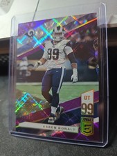 2019 DONRUSS ELITE #41 AARON DONALD PURPLE 47/99 RAMS CHAMPION D26