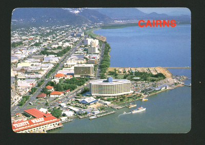 Cairns North Queensland Australia - Trinity Inlet Aerial View Postcard 1988