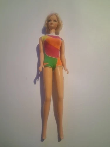 VTG #1163 STACEY TNT 1969 TWIST N TURN BLONDE FLIP DOLL MATTEL BARBIE