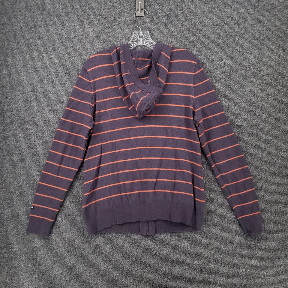 Sudadera con Capucha para Mujer The North Face L Grande Azul Rayas Mezcla de Lana Suéter Cremallera Completa Foto 2 de 4