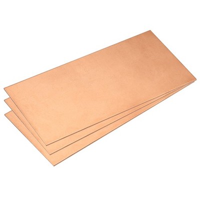 Pure Copper Sheet, 3pcs 4'' x 2'' x 0.05'' 16 Gauge T2 Copper Metal Plate