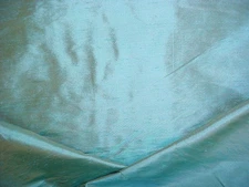 31-3/8Y Donghia Rubelli Iridescent Aqua Gold Silk Drapery Upholstery Fabric