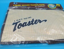 Vtg NOS 1980s Dora May Quilted 4 Slice Square Toaster Cover With Kmart Price Tag