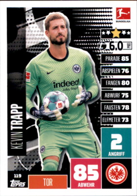 Match Attax 2020 2021 20 21 - 119 Kevin Trapp