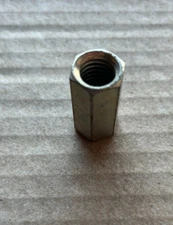 1/2'' x 3/8'' Coarse Hex Rod Coupling Nut Zinc Plated