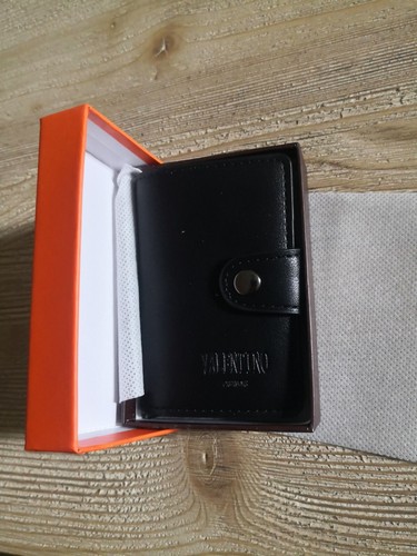WKRTDY Porta Carte di Credito in Pelle con 26 Slot Trasparenti per Donna e Uomo - Portafogli Tascabile per Patente di Guida, Carte di Credito e Documenti d'Identità - Colore Nero