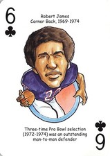 Robert James Buffalo Bills NFL Single Swap Playing Card Caricature