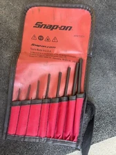 For Snap-on 8-pc Roll Pin Punch Set PPR708BK With Pouch New Open Box