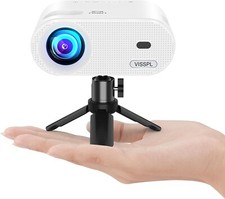 WiFi Projector for Phone, 2024 Upgraded Mini Projector with Tripod  Carry Bag,
