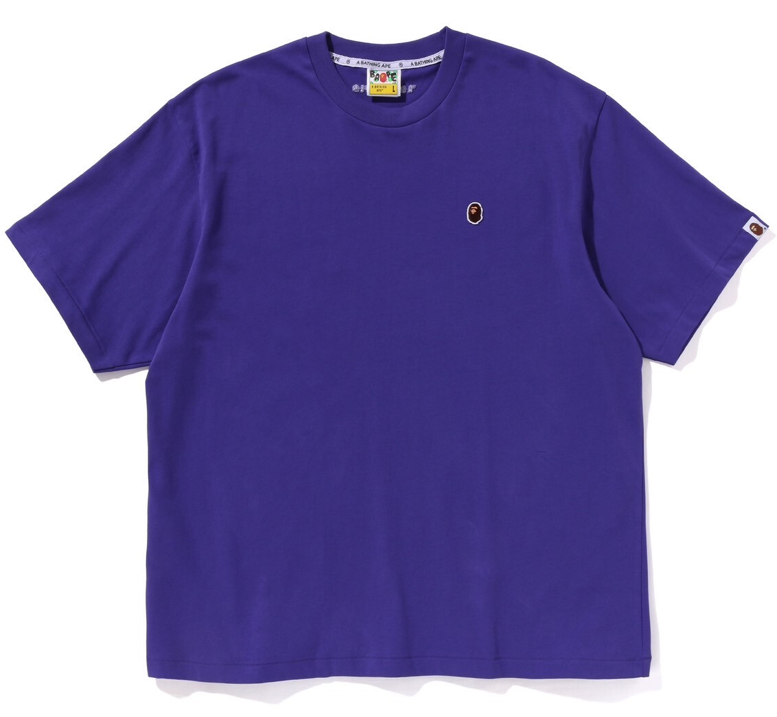 A BATHING APE Men's APE HEAD ONE POINT RELAXED FIT TEE A BATHING APE Men's APE HEAD ONE POINT RELAXED FIT TEE