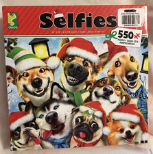 New Sealed Ceaco Cote Selfies Dogs Christmas Puzzle pcs NEW Complete Made in USA