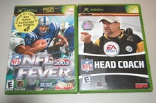NFL Head Coach 2006 & NFL 2003 Fever - Original Xbox - Both COMPLETE & TESTED