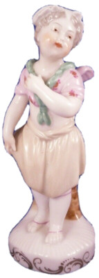 Augarten Porzellan Originalperiode Damen Cherub Figurine Figur Porzellan Figur
