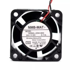 NMB 1608KL-05W-B50 4020 DC24V 0.11A 2-Wire Silent Cooling Fan