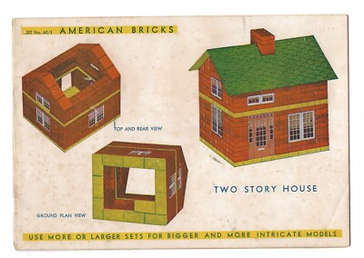 1950s Elgo American Bricks 60/1 & 60/2 Instruction Booklet ...