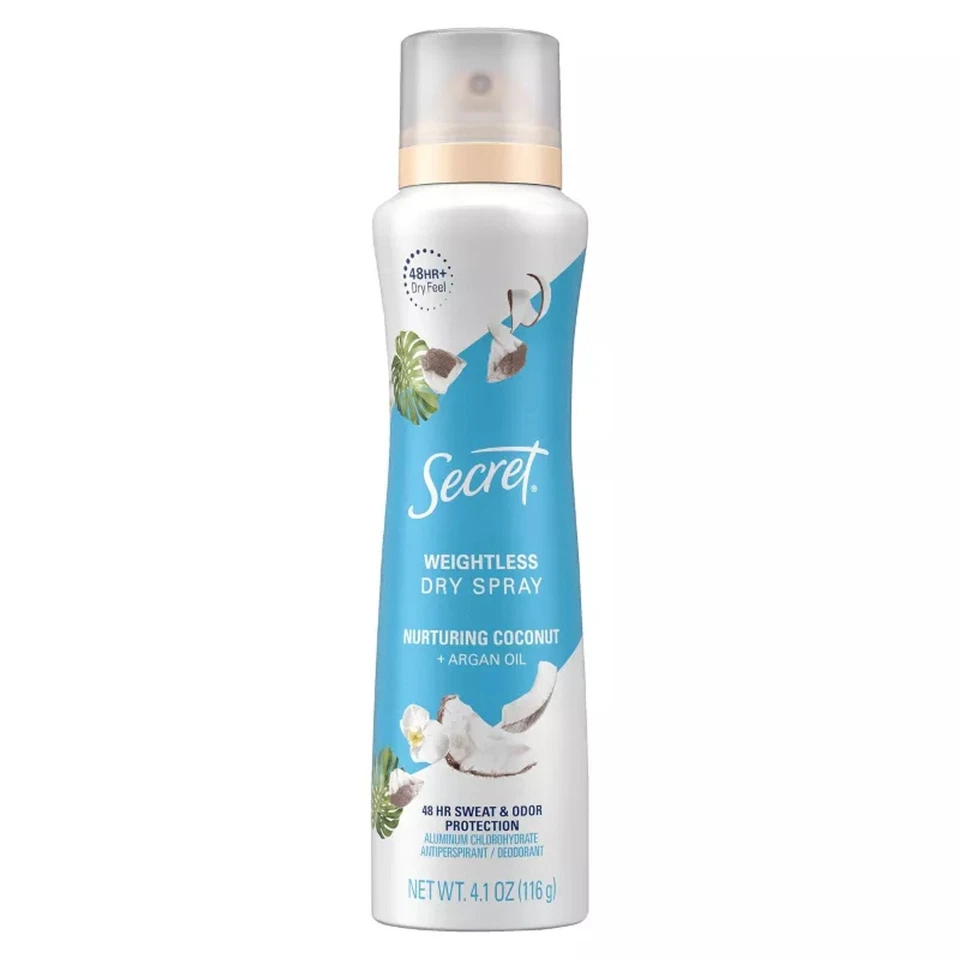 Secret Deodorant Dry Spray Nurturing Coconut 4.1oz -- (PACK OF 3) - Image 3 of 4