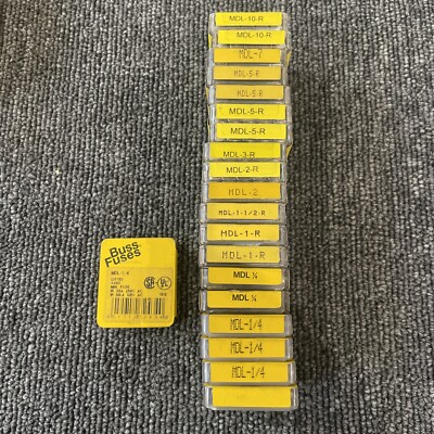 (93) Bussmann MDL Fuses - Various Lot - See Description