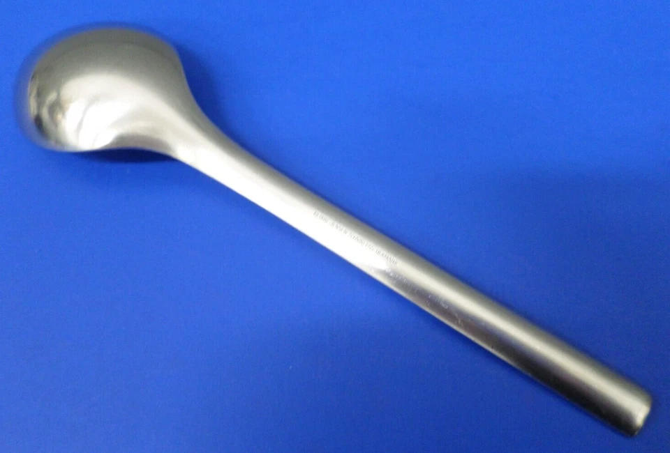 Georg Jensen TANAQUIL Satinado Cóncavo Acero Inoxidable Cubiertos DINAMARCA 7" CUCHARA SOPA Foto 4 de 4