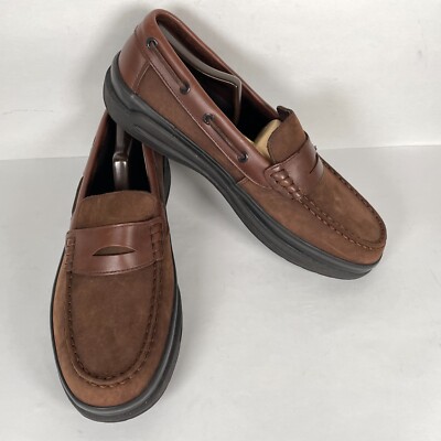 Bass Ketch Penny Loafers Mens Size 10 M Brown Nubuck Slip On Casual Shoes $_57.JPG?set_id=880000500F main image 2