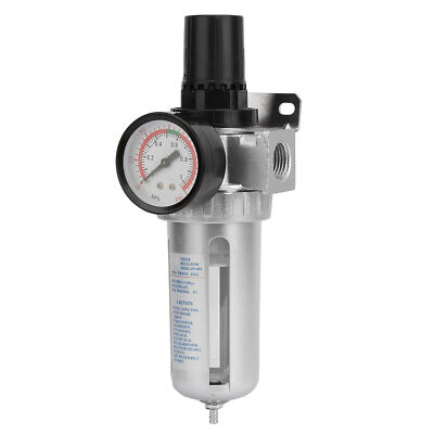 1/2 BSP Air Compressor Moisture Water Trap Filter Regulator For Pneumatic Ai ERT
