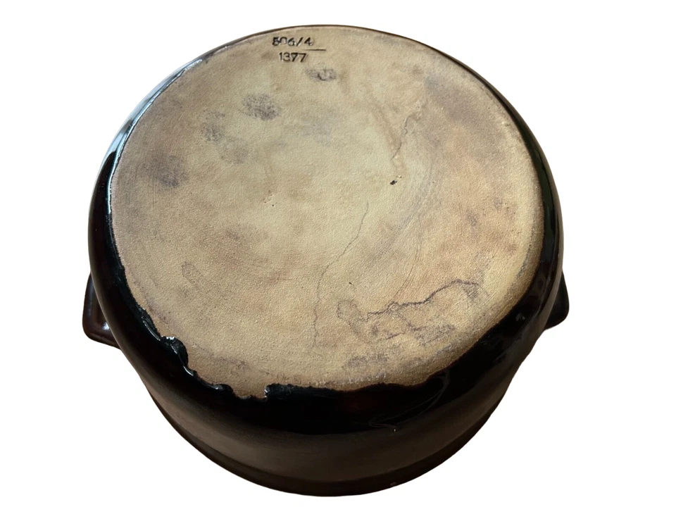 Tontopf Steinguttopf Rumtopf Schmalztopf Steingut 4 Liter mit Deckel glasiert - Bild 4 von 4