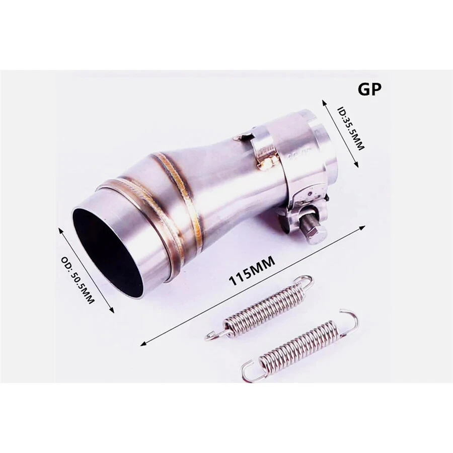 Motorcycle Exhaust Pipe Converter Connector Interface link pipe 50.5mm to 35.5mm - Image 3 of 4