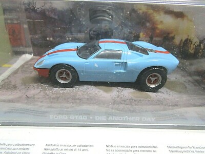 FORD GT40 blau Die another day Moviecar 007 James Bond TV IXO Altaya S 1:43